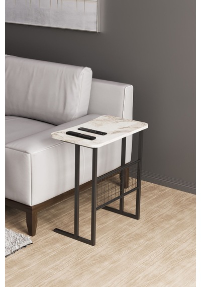 Metal Ayaklı Laptop Sehpası Koltuk Sehpası Kahvaltı Masası Çalışma Sehpası - Beyaz Mermer Desenli Diğer Metal Ayaklı Laptop Sehpası Koltuk Sehpası Kahvaltı Masası Çalışma Sehpası - Beyaz Mermer Desenli Diğer