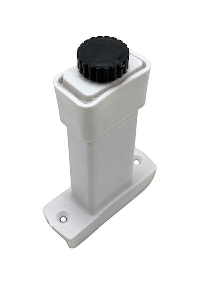 U Geçme Beyaz Plastik Ayarlı Ayak Mobilya Masa Ve Dolap Ayağı Beyaz 10cm 1 Adet Beyaz