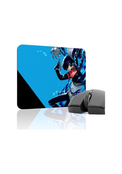 Persona 3 Kaymaz Dikişli Kauçuk Oyuncu Mousepad V3 - 22x18 Gaming Mouse Pad Fare Altlığı