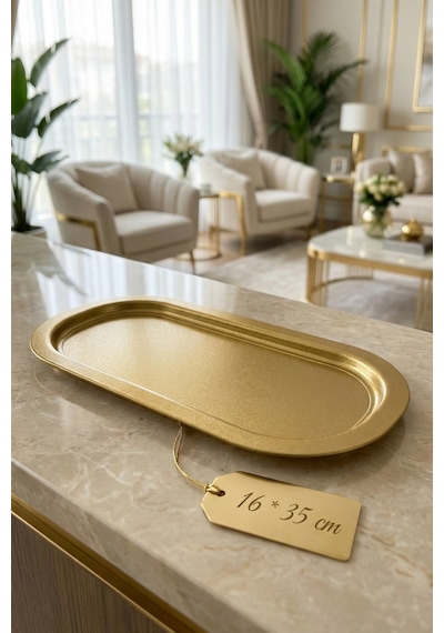 Baton Tepsi Set, 6'lı Gold