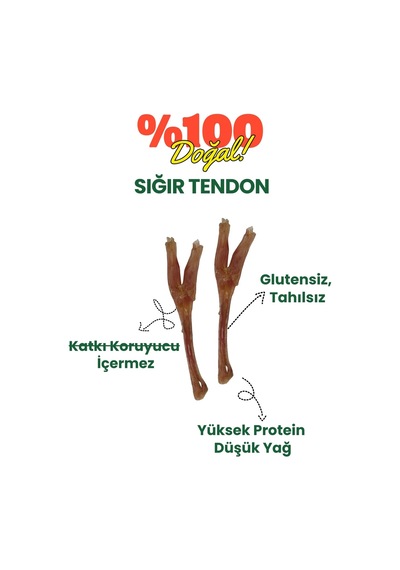Havhav 2 Adet Sığır Tendon Çiğneme Çubuğu Köpek Ödülü