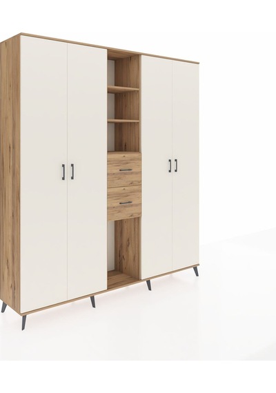 Hyperion Dolap 15 Raflı 2 Çekmeceli 4 Kapaklı 220x44x243 Çam-aytaşı/çam Aytası/atlas Çam Hyperion Dolap 15 Raflı 2 Çekmeceli 4 Kapaklı 220x44x243 Çam-aytaşı/çam Aytası/atlas Çam
