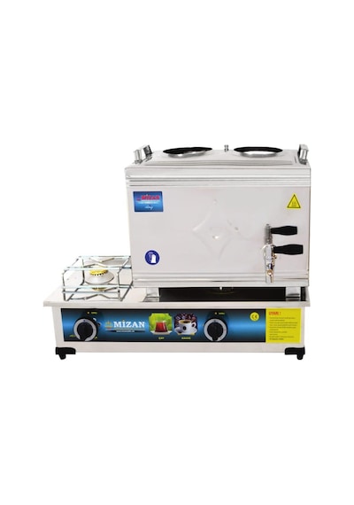 Mizan 25 Lik Doğalgazlı 20 Litre 2 Demlikli Çay Kazanı