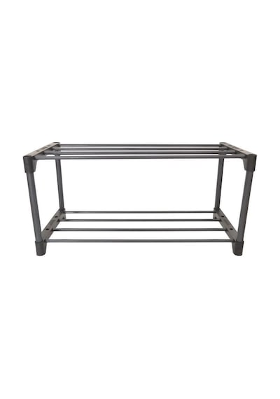 Çok Amaçlı Raf - 4 Katlı Metal Ayakkabılık - Organizer - Kitaplık - Çiçeklik Antrasit