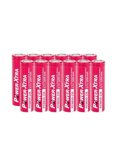 Power-xtra Px18650-22e - 3.7v 2200 Mah Li-ion 5c 12'li