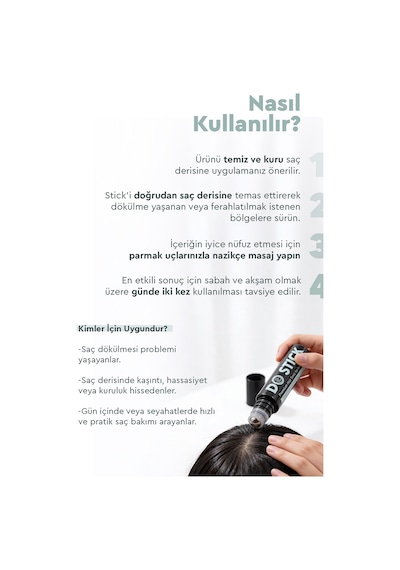 Do Stick Boost - Do Hair Boost Grow On Essence Hair Revial Serum 10ml - Saç Çıkarıcı Roll Up Serum 4'lü 2 Aylık Paket