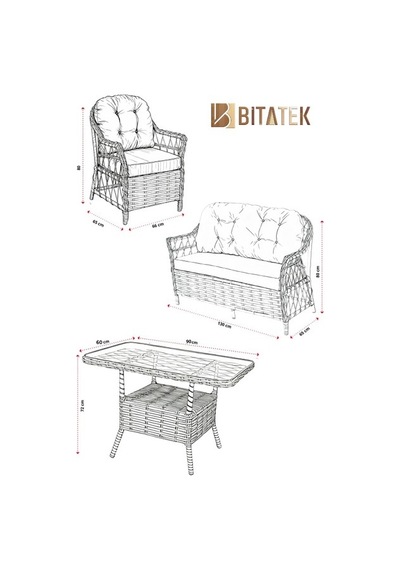 Dora Garden Home Inci 2+1+1 Rattan Bahçe Takımı Masalı Antrasit Siyahçizgili Dora Garden Home Inci 2+1+1 Rattan Bahçe Takımı Masalı Antrasit Siyahçizgili