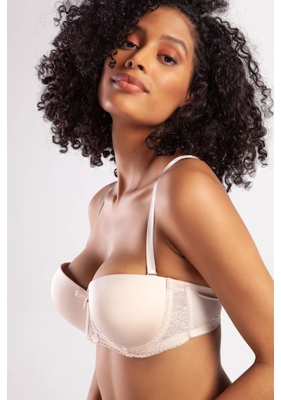 Melonika Golshan Gala Push-up Strapless Bra, Ten Konforlu Ve Şık Sütyen, Strapless Çok Renkli