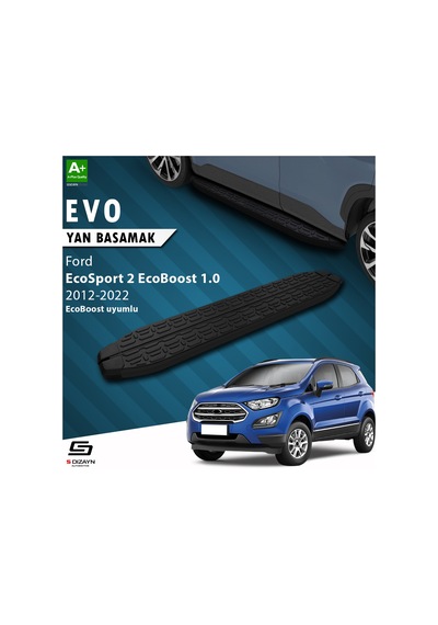 S-dizayn Ford Ecosport 2 Ecoboost 1.0 Evo Siyah Yan Basamak 173 Cm 2018 Üzeri
