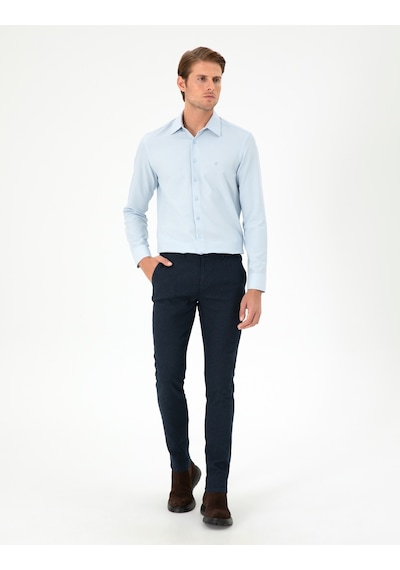 Pierre Cardin Erkek Açık Mavi Gömlek Desenli 50294732-vr003 Açık Mavi