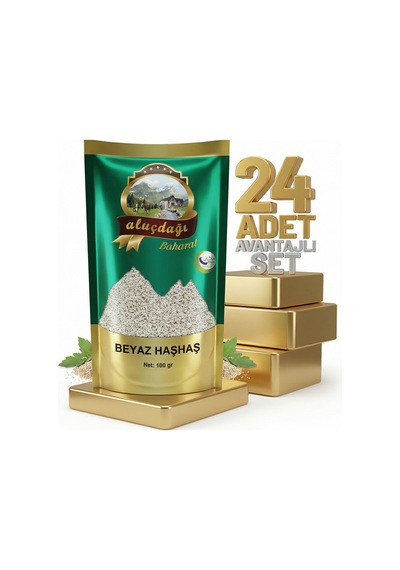 Aluçdağı Beyaz Haşhaş 24x100 Gr