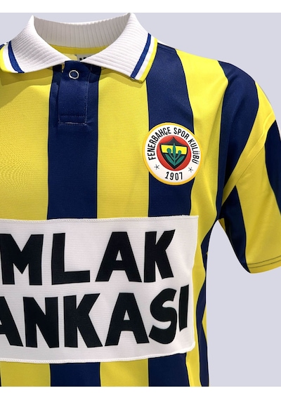 Fenerbahçe Retro Çubuklu Forma 95/96 Sarı-lacıvert