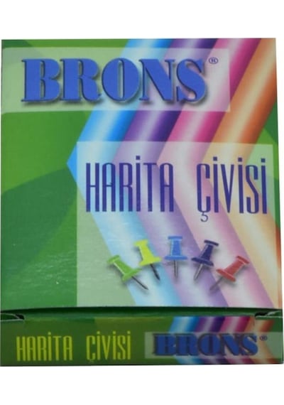Harita Çivisi Renkli 5 Adet Br-357