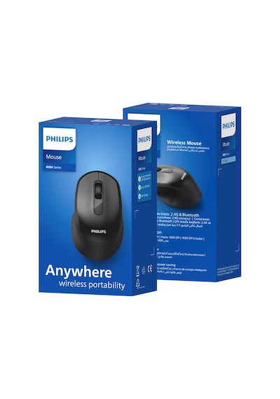 Philips SPK7448 Kablosuz Bluetooth 1600 DPI 4 Tuşlu Optik Mouse