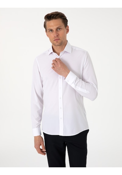 Pierre Cardin Erkek Beyaz Gömlek Desenli 50303958-vr013 Beyaz