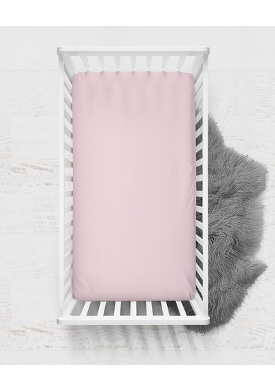 60X120 Penye Lastikli Bebek Çarşafı - Krem Pembe Lila 3'Lü Set