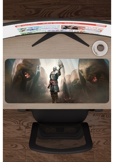 Dark Souls Kaymaz Dikişli Kauçuk Oyuncu Mousepad V4 - 70x30 Xl Gaming Mouse Pad Fare Altlığı