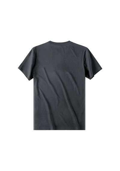 Füme Oversize Journey Baskılı T-shirt - Oversize Baskılı Gri