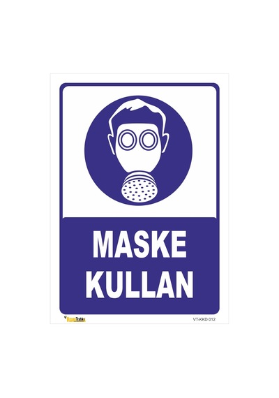 Maske Kullan Levhası Levha 50x70 Cm Sticker