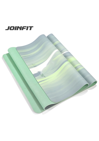Joinfit Profesyonel Doğal Kauçuk Yoga Matı Desenli 4,5 Mm Yeşil