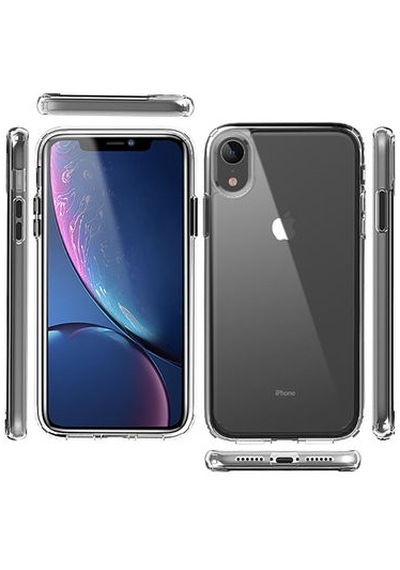 Apple Uyumlu iPhone Xr Kılıf Şeffaf Tam Koruma Sağlayan Premium Tpu Silikon Kapak Ryc/coss Şeffaf