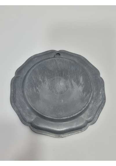 Vintage Zınn Çerçeveli Dekoratif Ardıç Dalı Temalı Duvar Tabağı 10cm 004