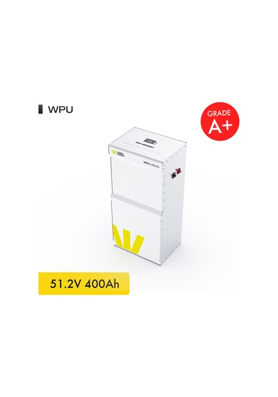 Werer Energy 48V 400Ah 21.5kW LiFePO4 WPU Series Bluetooth’lu Lityum Demir Fosfat Akü