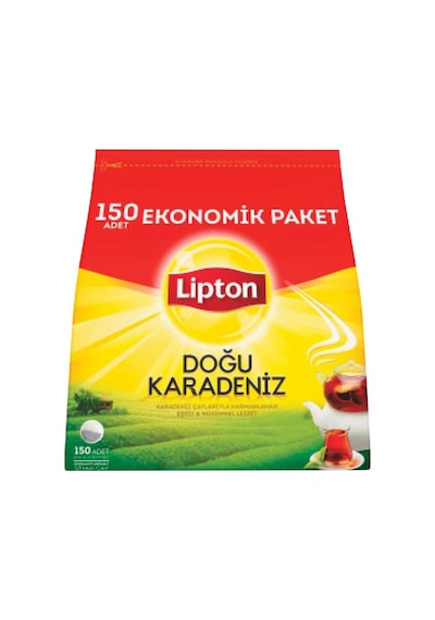 Lipton Doğu Karadeniz Demlik Poşet Çay 150'li Paket X 4 Adet