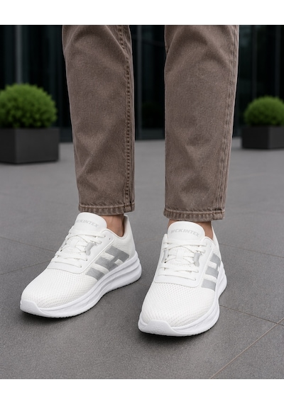 Homiro Fuspedli Poli Taban Günlük Spor Ayakkabı Sneaker Beyaz - Mavi