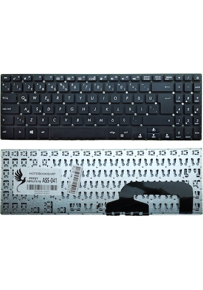 Asus R510ua Uyumlu Notebook Klavye Siyah