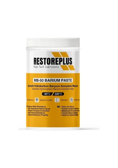 Restoreplus Mb-50 Barıum Paste Sentetik Hidrokarbon Baryum Kompleks Macunu 1 KG