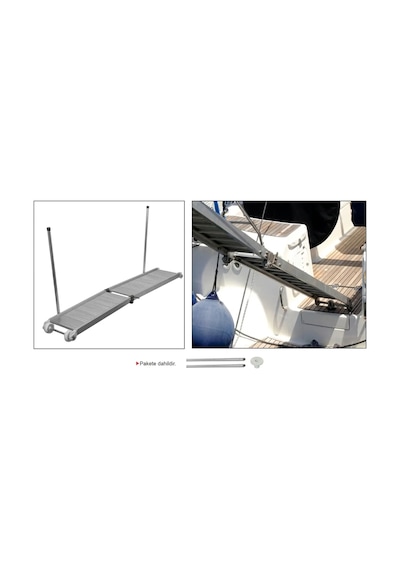 Sealux- Pasarella Tip 2K (Katlanır) Alüminyum (250x35 cm - 14.50 Kg): Montaj Ayağı ve Tutamak Dahil