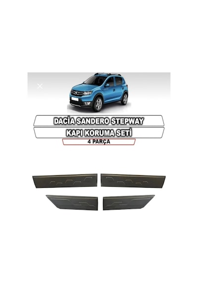 2012-2020 Dacia Stepway Kapı Gövde Kaplama Kabartma Koruma Dodik