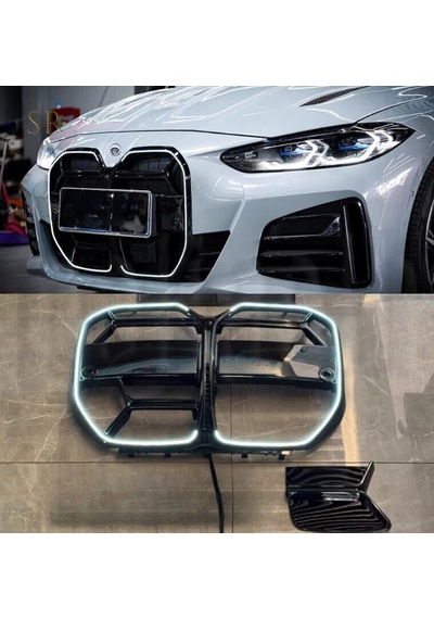 Autogp Bmw G22 G23 M4 Cs Ledli Ön Böbrek Panjur Pianoblack 2020+