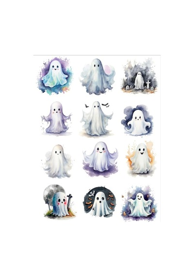 Sevimli Hayaletler Sticker Set
