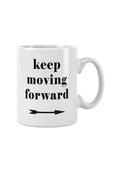 Keep Moving Forward Baskılı Kupa Bardak Beyaz