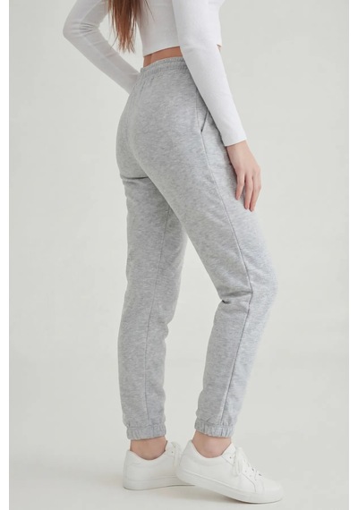 Defys Kadın Lastikli Paça Cepli Regular Fit Jogger Eşofman Altı Gri Melanj - 499066047 GRİ MELANJ Defys Kadın Lastikli Paça Cepli Regular Fit Jogger Eşofman Altı Gri Melanj - 499066047 GRİ MELANJ