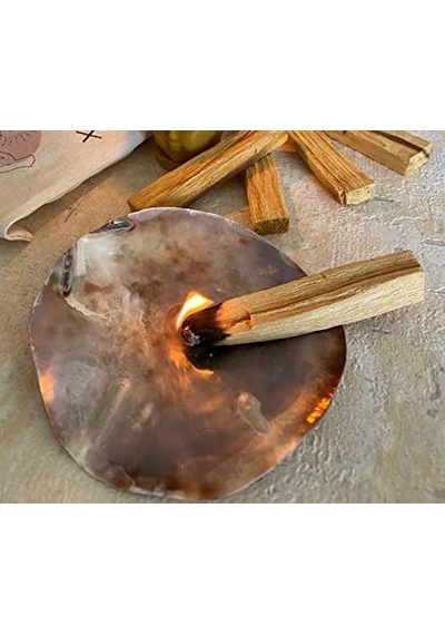 Miebox Wish Kit Placuna Enerji Başlangıç Seti : Palo Santo Tütsü Ve Placuna Deniz Kabuğu Tütsülük Acı Kahverengi