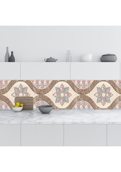 Mutfak Tezgah Arası Folyo Fayans Kaplama Folyosu Rustik Design (508111277)