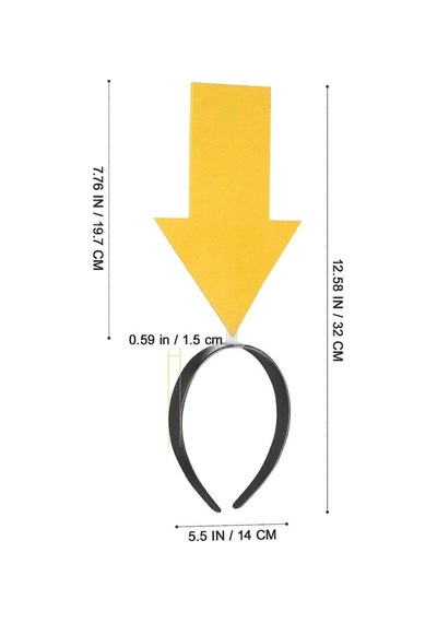 Kişiselleştirilebilir Ok Taç Üzerine Yazı Yazılabilen Parti Tacı Sarı Renk 0 - 99