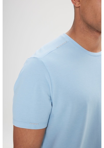 AC&Co / Altınyıldız Classics Erkek Acık Mavı Slim Fit Dar Kesim Pamuklu Bisiklet Yaka Tişört Acık Mavi AC&Co / Altınyıldız Classics Erkek Acık Mavı Slim Fit Dar Kesim Pamuklu Bisiklet Yaka Tişört Acık Mavi
