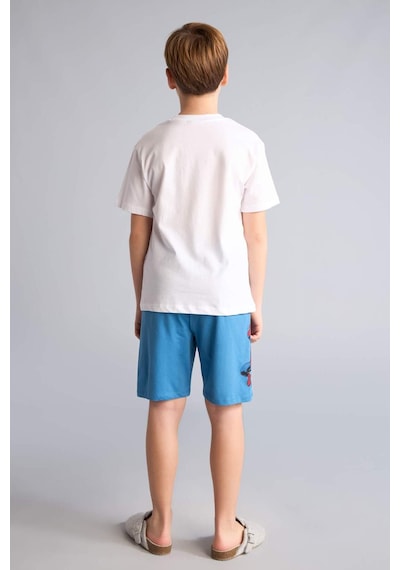 Defacto Marvel Comıcs Regular Fıt 2li Pijama Takımı Erkek Çocuk H4107a826hswt34 Beyaz-wt34