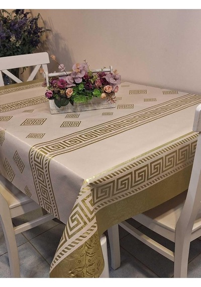 Elyaflı Pvc Muşamba - Desenli Silinebilir Masa Örtüsü 140 X 200 Çok Renkli