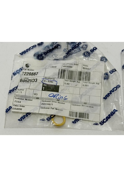 Scania 2454929 O-ring Conta 4 Adet