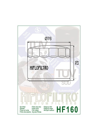 Bmw S1000 Rr 10-24 Hiflo Hf-160 Yağ Filtresi