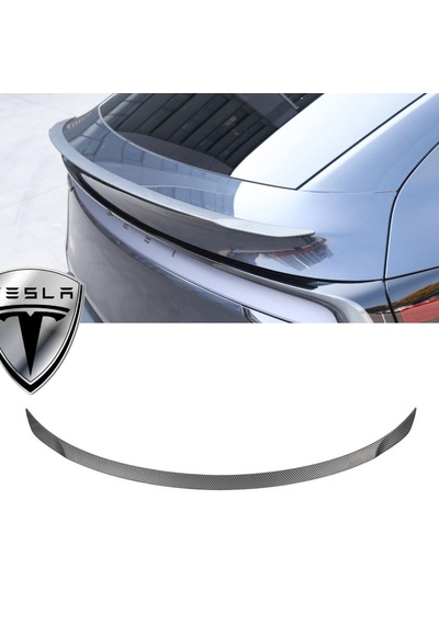 Tesla Juniper Arka Tampon Pro Tip Spoyleri Spoiler Mat Karbon Kaplama Siyah