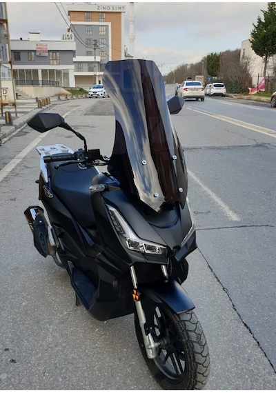 Motocam Salcano Wind 150 Ön Cam 2023-2026 Model 75cm Siyah Renkli 4mm
