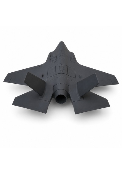 30 Cm Gri Modern Jet Uçağı Dekoratif Masaüstü Biblo Teknolojik Tasarımlı Uçak Maketi Ofis Ve Oyun Odası Dekoru