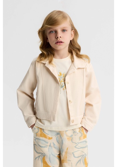 Nk Kids Kız Çocuk Lamb Ceket Nk-31509-y Krem