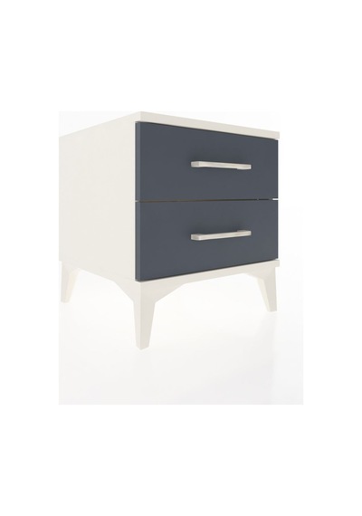 Hyperion Komodin 2 Çekmeceli 44x44x48 Aytaşı-antrasit Aytaşı